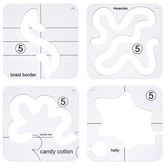 12Pcs Set Quilting Tools Diy Patchwork Template Embroidery Stitch Templates Beginners Hobbyists