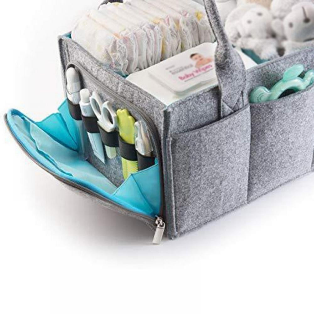 Baby Diaper Organizer Wipes Toys Nursery Storage Mummy Bag Car Travel Basket 