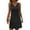 Black, variant on Women's Ombre Gradient V-Neck Sleeveless Sundress Solid Color Summer Casual Dress with Ruffled Hem for City Walks,Pink 2XL