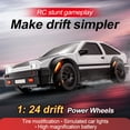 thumbnail image 4 of 1/24 Scale 4WD RC Drift Car, 15km/h Mini Remote Control Car with Lights, 2.4GHz RTR Racing Car Model with Dual Speed, Full Bearings & Suspension (RTR Version), 4 of 9