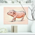 thumbnail image 1 of Design Art - Happy Pig Portrait in Brush Painting, 1 of 4