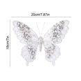 thumbnail image 3 of Luoshdecor Christmas Decorations Butterfly Clip,Sturdy and Lightweight Glitter Butterfly Ornament Fit for Holiday Party Tree Wreath Decor, 3 of 7