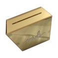 thumbnail image 1 of Caja grande de acrílico para tarjetas, caja de regalo con sobre grande para hacer tú mismo, dinero de boda de acrílico Dorado, 1 of 9