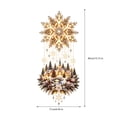 thumbnail image 3 of Christmas Tree Village Wall Hanging with Warm Lights, Illuminated Christmas Tree & Village Wall Hanging, Cascading Warm Lights, Indoor Holiday Decor, 3 of 6
