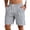 Shorts-Gray, variant on LEKWK Casual Shorts for Men Linen with Pockets Soft Elastic Waist Beach Shorts Drawstring Lounge Relaxed Straight Leg Walking Shorts Holiday Vacation Daily Wear Dark Gray L
