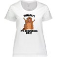 thumbnail image 3 of Inktastic Finally it's Groundhog Day Women's Plus Size T-Shirt, 3 of 5