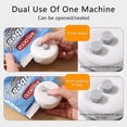 thumbnail image 4 of Oleegame 2PC 2 In 1 Mini Bag Sealer For Sealing And Opening 2024 Upgrade Rechargeable Food Bag Sealing Machine For Chips Snacks Plastic Bags Fresh Storage White, 4 of 9