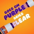 thumbnail image 2 of Elmer's Disappearing Purple School Glue Sticks, Washable, Valentines Day Party Supplies, 2 Sticks, 2 of 6