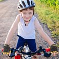 thumbnail image 5 of FEISHDEK Non-Slip Fingerless Bike Gloves for Kids, Cycling & Biking Outdoor Sports(Black, Size: Small), 5 of 7