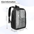 thumbnail image 2 of Xecao Submarine Vintage Flag print Travel Backpack, Large Computer Backpack for Men Women, College School Rucksack Book Bag, 2 of 5