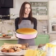 thumbnail image 4 of 1 Pack 7.87" Round Silicone Cake Pans,Round Nonstick Silicone Cake Molds,Round Cake Pan,Nonstick Baking Pans - Silicone Molds For Baking,Quick Release For Layer,Cheese,Rainbow And Chiffon Cakes, 4 of 7