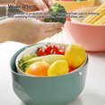 thumbnail image 2 of mmirethe Kitchen Double Layer Drain Basket Rotatable Rice Washing Storage Fruits Sink Cleaning Colander Filter Drainer Gadgets Red, 2 of 6
