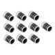 thumbnail image 1 of 10 piezas de casquillos de hierro para golf, casquillos para eje de palo de golf de 0,370, prácticos adaptadores de punta cónica para cuñas de hierro Negro, 1 of 8