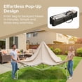 thumbnail image 6 of Zateety 10'X 10 'pop-up Ceiling with Mesh, Instant Screen Room, Adjustable Height, with Handbag, Suitable for Outdoor and Beach Use, 6 of 11