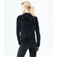 thumbnail image 2 of Aeropostale Sudadera con capucha de terciopelo para mujer, negro, grande Aeropostale  Sudadera, 2 of 2