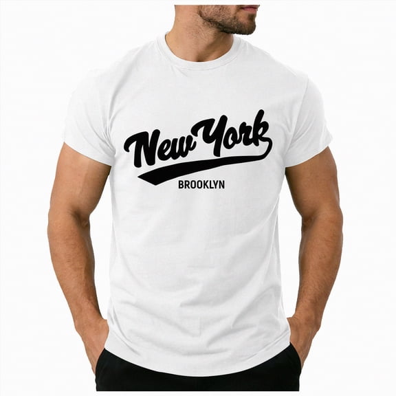 Leey-World Men's T-Shirt Short Sleeve Crew Neck Textured Shirts Classic Knit Pullover Tees Mens Tshirts(White,L)