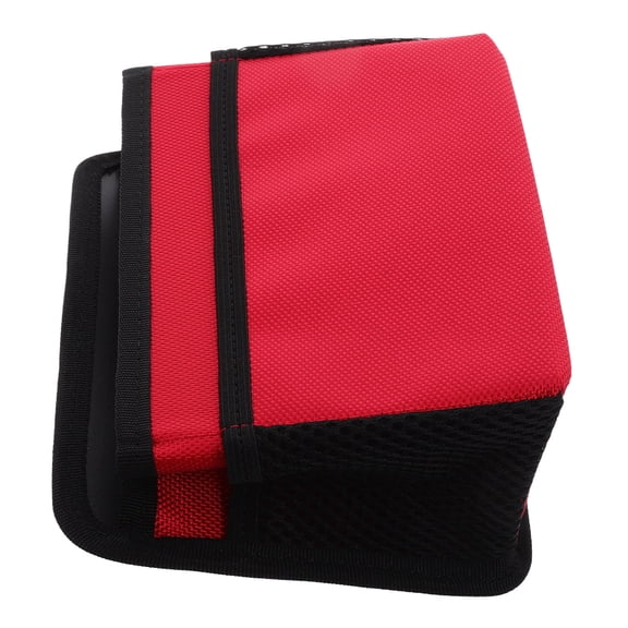 WASHWEPE 1Pack Small Trunk Organizer For Car Red Oxford Fabric For Vehicle Use