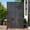 Black Sand, variant on TopComfy Privacy Screen Outdoor 72" Hx47 W Freestanding Privacy Panel with Stand, HDPE Decorative Privacy Fence with Sandblasting Louver Pattern, Black Sand