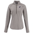 thumbnail image 2 of Women's Cutter & Buck Heather Gray Arizona Cardinals Americana Peshastin Eco Fleece Recycled Tri-Blend Raglan Half-Zip, 2 of 3