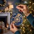 thumbnail image 2 of YuanGuangQ Christmas Acrylic Star Ornaments, 2D Round Winter Decorative Pendant Flat Tree Hanging, Holiday Party Decor for Christmas Tree Home Mantel Shelf Gift Decoration., 2 of 6