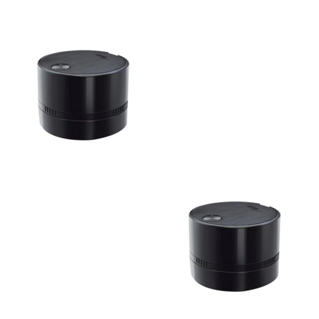 Toystoory Limpiador eléctrico vacío reemplazo Mini inalámbrico portátil alimentado por borrador migas polvo removedor Negro 2piezas