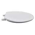 thumbnail image 2 of BathDecor Slow Close Premium Plastic Elongated Toilet Seat with a Closed Front and Adjustable Release 'N' Clean Hinge, Cotton White, 2 of 4