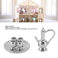 thumbnail image 4 of Dollhouse Miniature Tea Cup Set, 1:12 2 Sets Metal Dollhouse Miniature Tea Cup Set For Dollhouse   Collection, 4 of 8