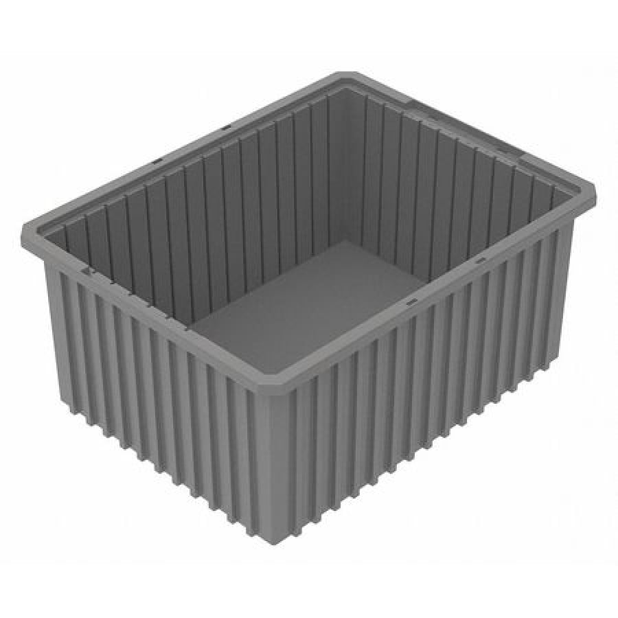 Gray 33223GREY AKRO-MILS Divider Box,22-1/2x17-3/8x3-1/8 In,Gray 