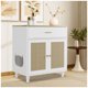 thumbnail image 1 of Qinaqin cm de Alturaidden Profundidad Madera Cat Litter Caja Enclosure Furniture Profundidadog Proof Gabinete con Cajón y Sisal Profundidadoors Blanco para Corner Use, 1 of 7