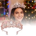 thumbnail image 2 of Queen Crystal Tiara for Women with Comb, Rhinestone Goddess Crown for Wedding Bride, Birthday, Princess Party, Prom, Pageant and Bridal Shower Hair Accessories, 2 of 7