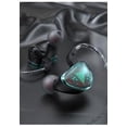 thumbnail image 2 of Auriculares con cable de 3,5 mm, con graves, tipo intrauditivo, Auriculares deportivos con micrófono incorporado, verde 1 par kenally EL001675-01B, 2 of 2