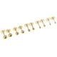 thumbnail image 5 of 5 pares de aretes de bola de disco de 2 mm y 6 mm surtidos de acero inoxidable Oro, 5 of 6