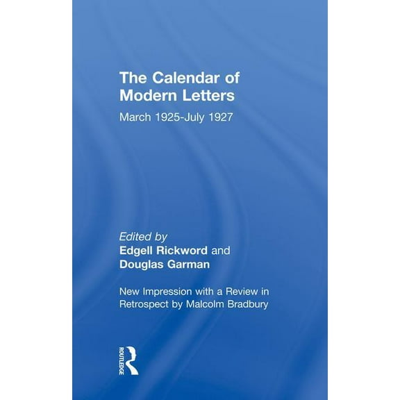Calendar Modern Letts 4v Cb: Cal of Modern Letters, (Paperback)