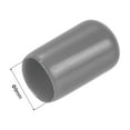 thumbnail image 3 of 20Pcs Rubber End Caps 9mm(3/8") ID Vinyl Round Tube Bolt Cap Cover Screw Thread Protectors Dark Grey, 3 of 5