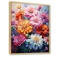 thumbnail image 2 of Designart "pasture Zinnia Carousel" Floral & Botanical Floater Framed Canvas Print, 2 of 7