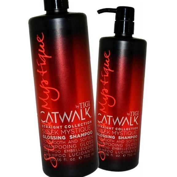 Tigi Catwalk Straight Collection Sleek Mystique Glossing Shampoo 25.36oz - Pack of 2