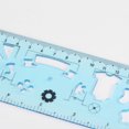 thumbnail image 4 of Unique Bargains 3pcs Unbreakable Flexible Rulers 15cm/6' Double Scale Shatterproof Folding Plastic Ruler, Light Blue, 4 of 6