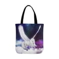 thumbnail image 2 of ASHLEIGH Fantasy Pegasus Horse Flying above Clouds Canvas Tote Bags Reusable Shopping Bags Grocery Bags Washable Bags for Women Men Kids, 2 of 3