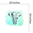 thumbnail image 4 of Animal Wall Decals for Children Playroom - Black and White Elephant Sillhouette Elephant DIY & Creativity Boy Girl Bedroom Wall Sticker - Size: 20 In x 18 In, 4 of 5