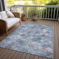 thumbnail image 6 of Addison Rugs Chantille Indoor/Outdoor Transitional Geometric Blue Washable Rectangle Rug, 10' x 14', 6 of 6
