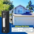 thumbnail image 6 of 2 Pcs Lighted Doorbell Button,Wired Door Bell Push Buttons with Screws,Door Bell Ringer Push Buttons,Garage Door Switch with LED Light,Classic Rectangular Lighted Door Bell Button (Black), 6 of 7
