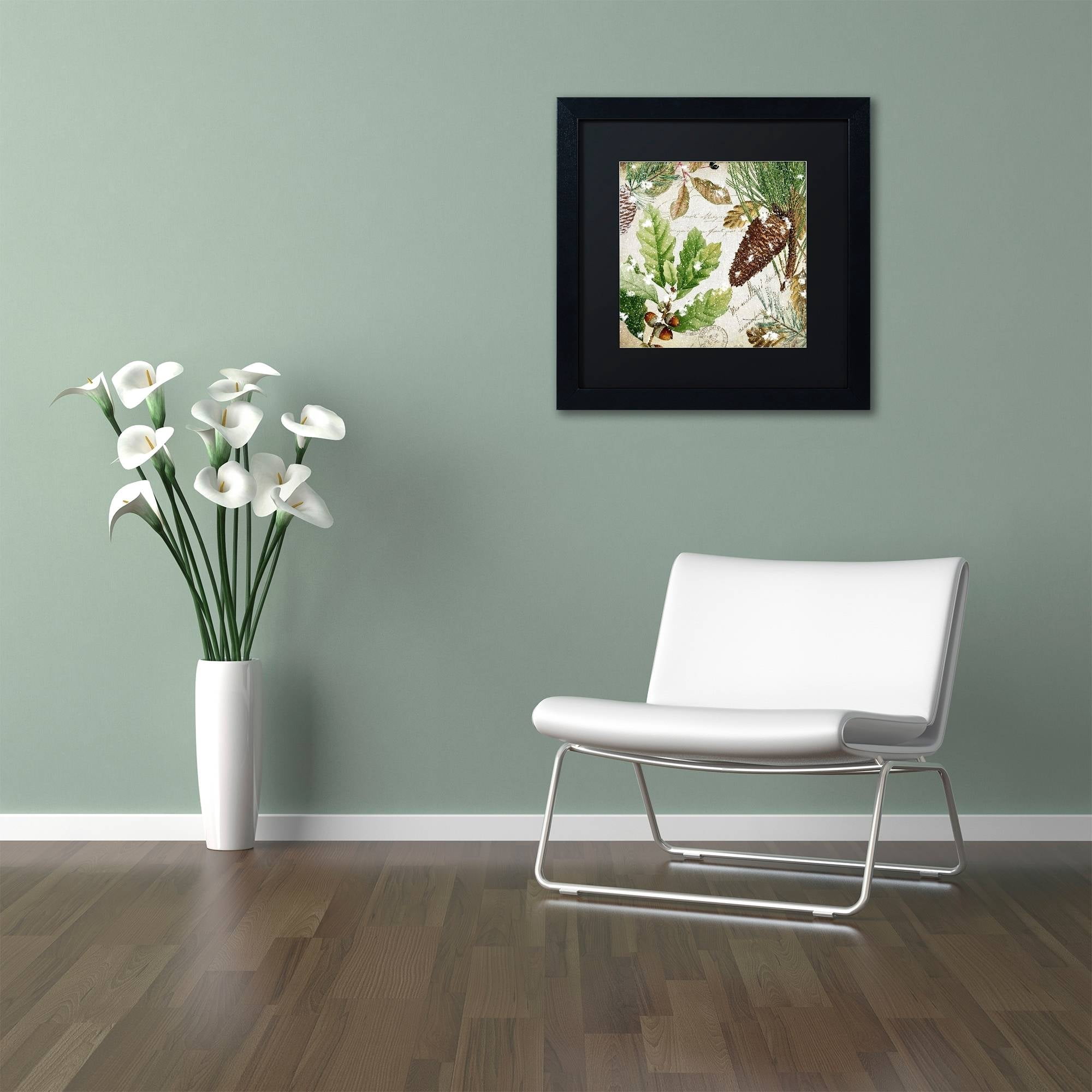 Trademark Fine Art "Snow Cones II" Canvas Art by Color Bakery Black Matte, Black Frame