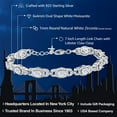 thumbnail image 2 of Gem Stone King 925 Sterling Silver Bracelet for Women Set with Moissanite (9.10 Cttw), 2 of 5