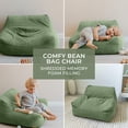 thumbnail image 3 of Puf ZICOTO de espuma viscoelástica suave para niños pequeños, color verde, 3 of 7