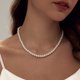 thumbnail image 4 of Collar de perlas Gargantilla de perlas de imitación redondas delicadas de 6/8 mm Collar de perlas de boda Joyería delicada para mujeres Regalos de joyería simples para dama de honor, 4 of 4
