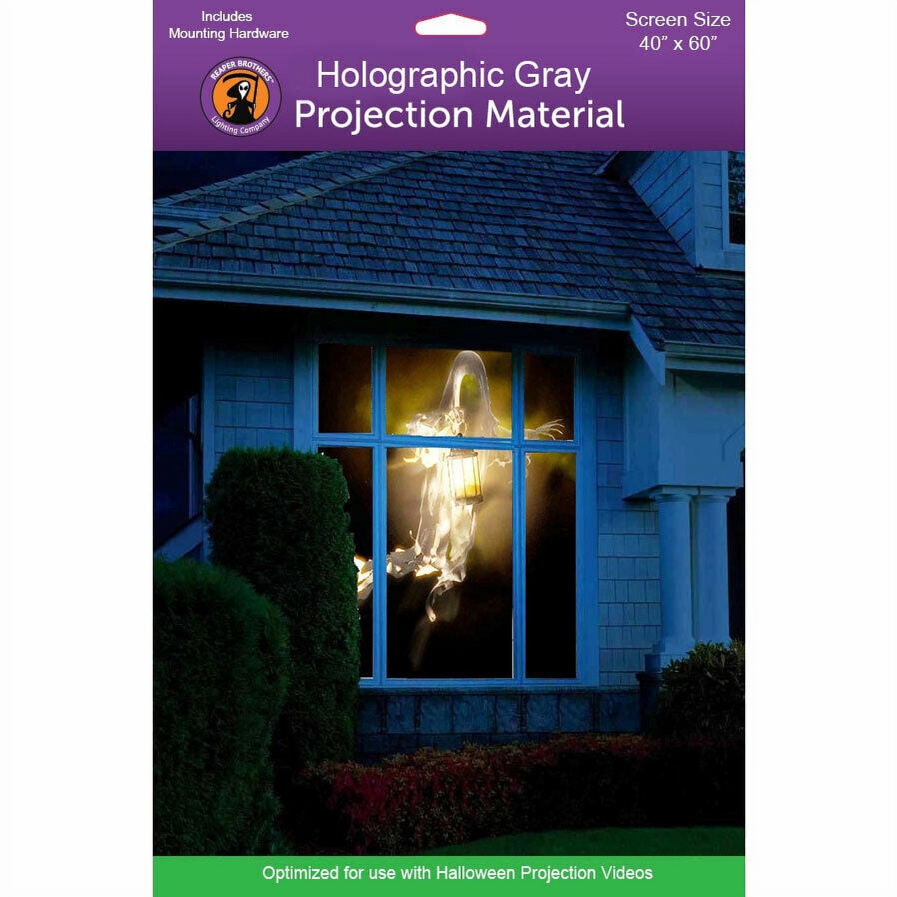 Reaper Brothers Holographic Gray 40" X 60" High Resolution Rear Projection Screen