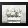 thumbnail image 2 of Dogwood Portfolio 18x15 Black Modern Framed Museum Art Print Titled - White Flower Jars, 2 of 5