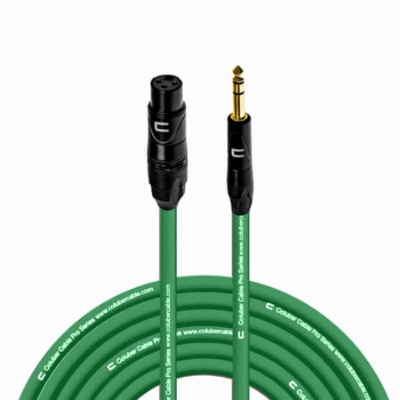 Coluber Cable Balanced XLR Female to 1/4" TRS Male Cable Pro Audio Connector