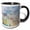 Black/White, variant on 3drose, Soap Bubbles. Place Bellecour. Lyon, France., 11oz Two-tone Red Mug