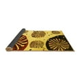 thumbnail image 2 of Ahgly Company Indoor Square Oriental Yellow Modern Area Rugs, 3' Square, 2 of 4